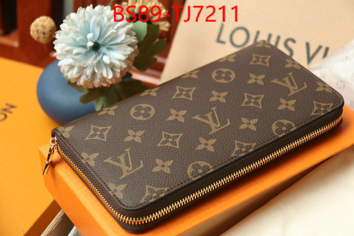 LV Bags(TOP)-Wallet aaaaa+ class replica ID: TJ7211 $: 89USD,