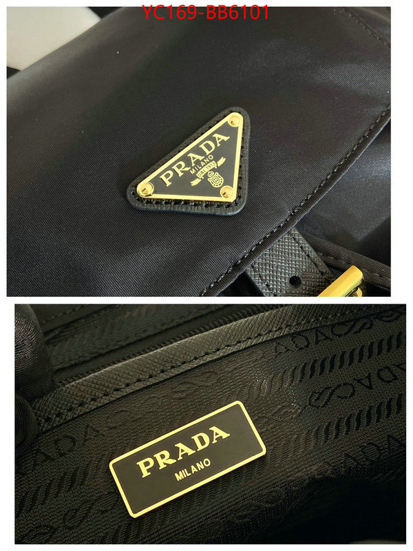 Prada Bags(TOP)-Backpack- knockoff ID: BB6101 $: 169USD,