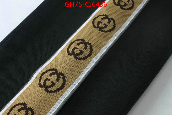 Clothing-Gucci high quality designer replica ID: CJ6436 $: 75USD