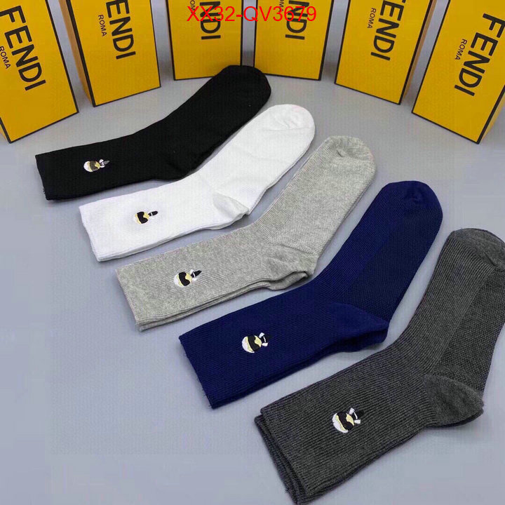 Sock-Fendi outlet 1:1 replica ID: QV3679 $: 32USD