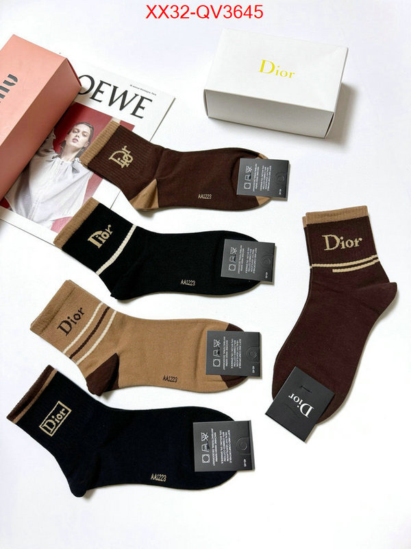 Sock-Dior high quality replica designer ID: QV3645 $: 32USD