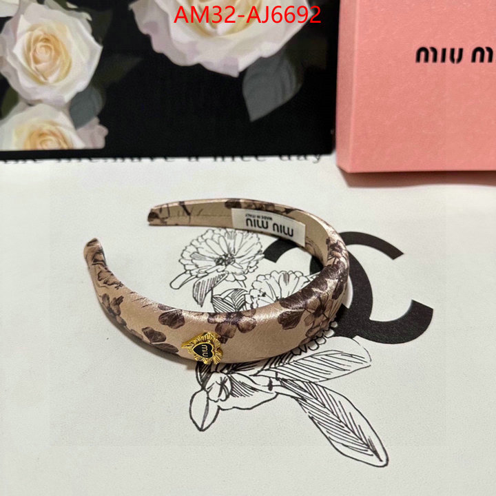 Hair band-MIU MIU replica designer ID: AJ6692 $: 32USD