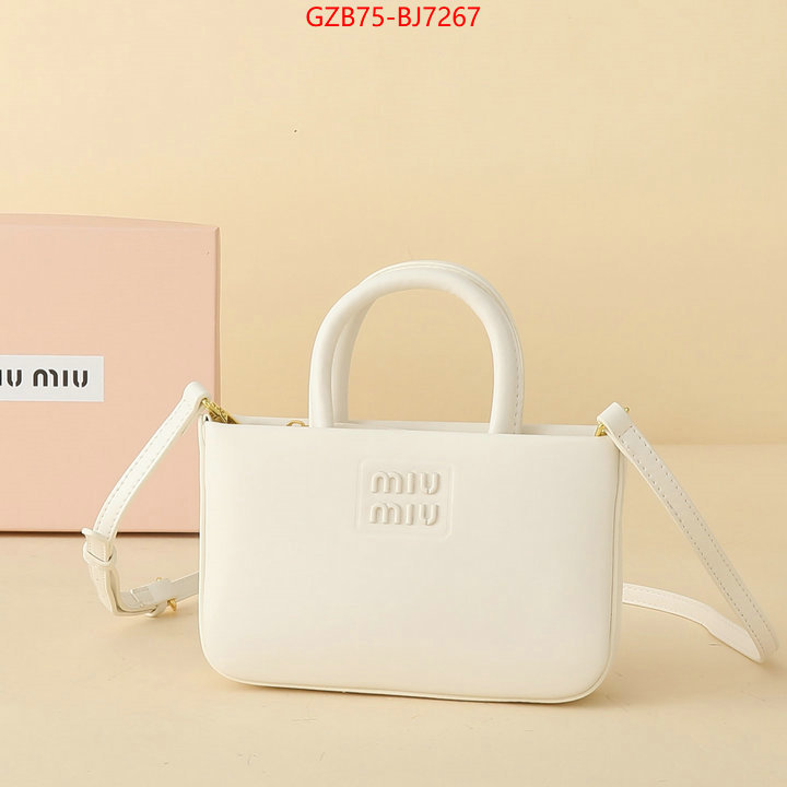 Miu Miu Bags(4A)-Handbag- perfect ID: BJ7267 $: 75USD,