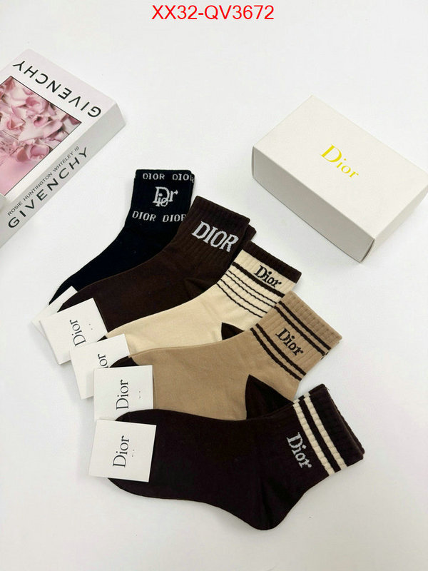 Sock-Dior shop the best high quality ID: QV3672 $: 32USD