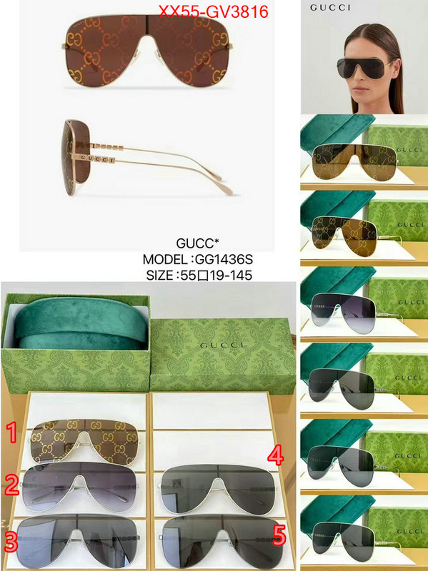 Glasses-Gucci best quality fake ID: GV3816 $: 55USD