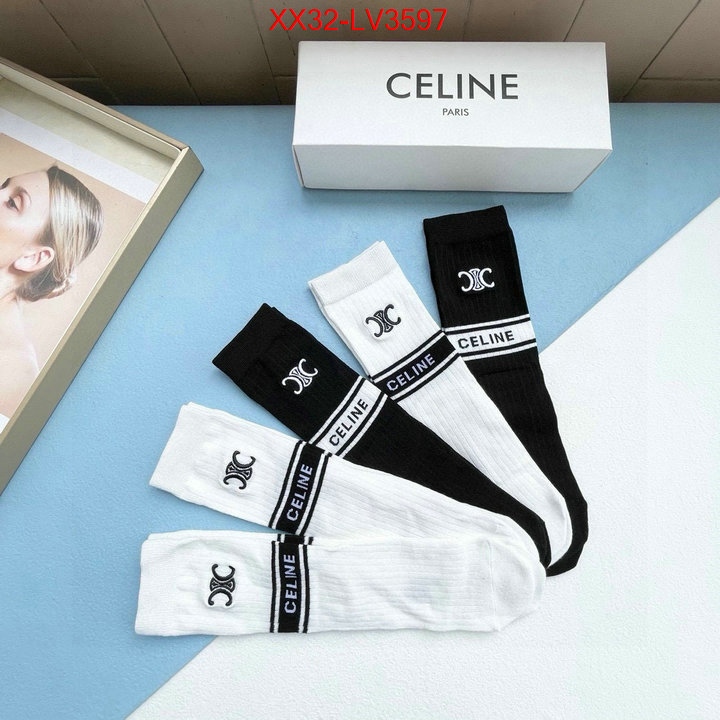 Sock-CELINE where to buy high quality ID: LV3597 $: 32USD