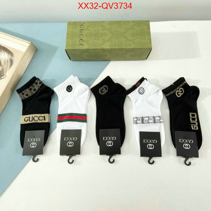 Sock-Gucci perfect quality ID: QV3734 $: 32USD