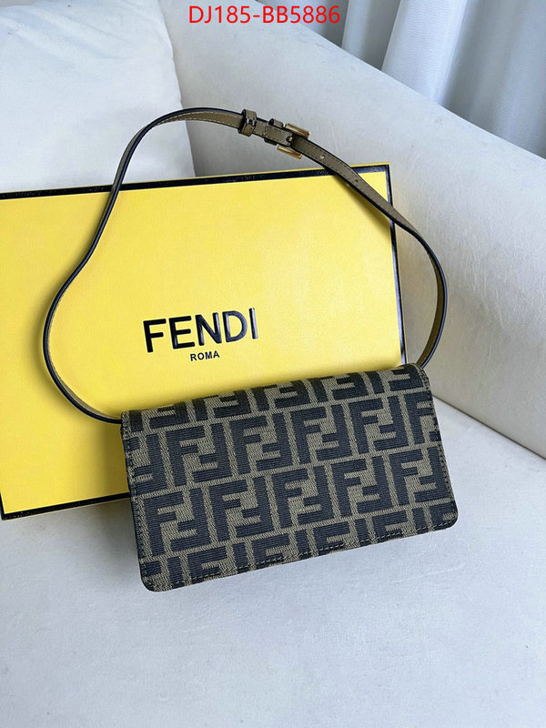 Fendi Bags(TOP)-Baguette 7 star replica ID: BB5886 $: 185USD,