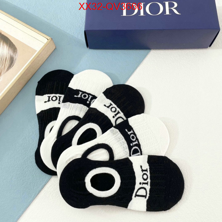 Sock-Dior 1:1 clone ID: QV3666 $: 32USD