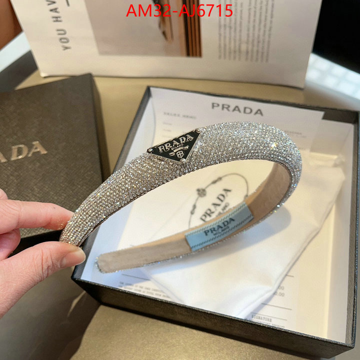 Hair band-Prada mirror copy luxury ID: AJ6715 $: 32USD