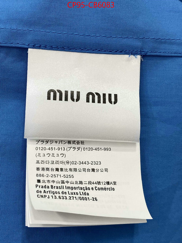 Clothing-MIU MIU how to buy replica shop ID: CB6083 $: 95USD