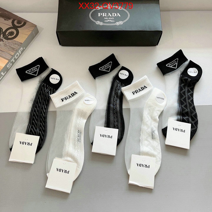 Sock-Prada fashion designer ID: QV3779 $: 32USD