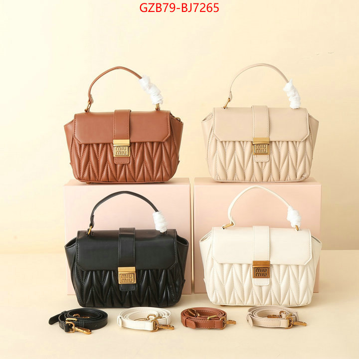 Miu Miu Bags(4A)-Handbag- buy the best high quality replica ID: BJ7265 $: 79USD,