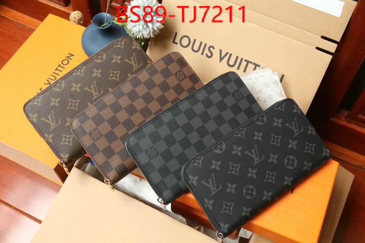 LV Bags(TOP)-Wallet aaaaa+ class replica ID: TJ7211 $: 89USD,