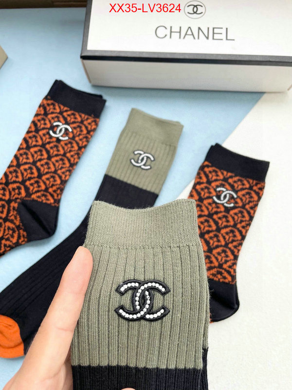 Sock-Chanel shop the best high quality ID: LV3624 $: 35USD