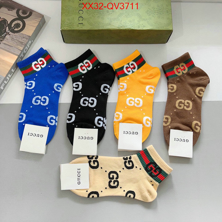 Sock-Gucci where can i find ID: QV3711 $: 32USD