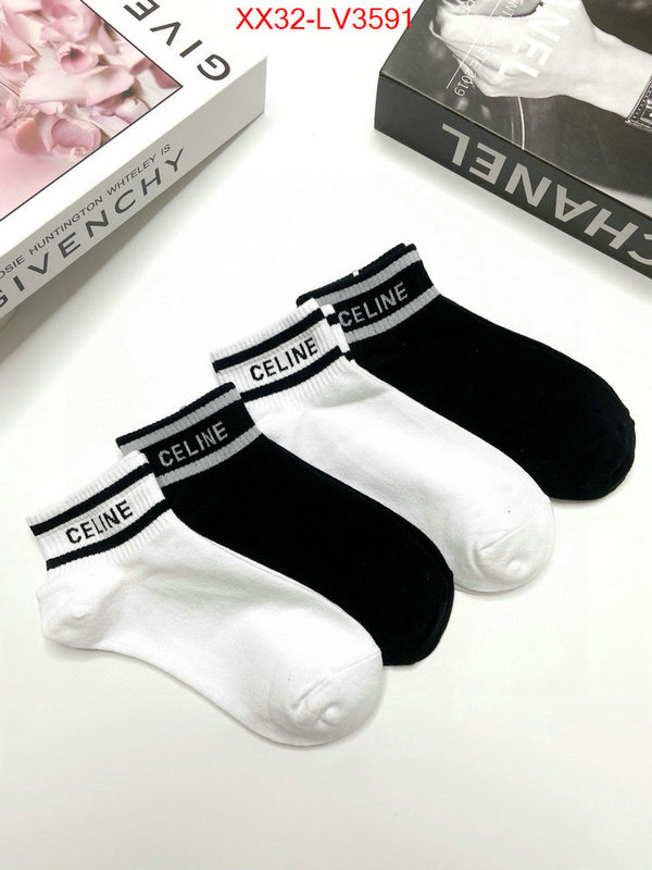 Sock-CELINE high quality designer ID: LV3591 $: 32USD