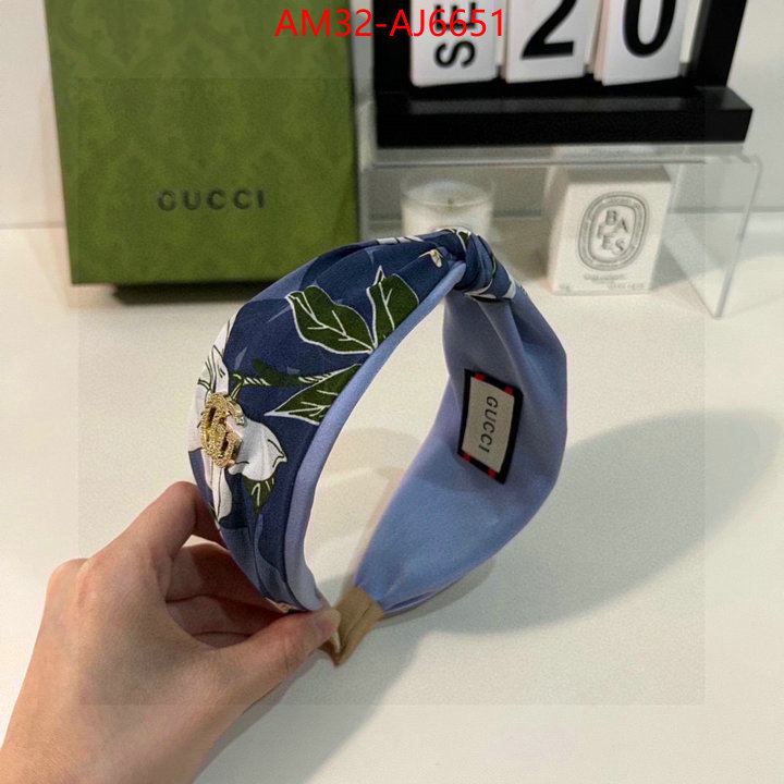 Hair band-Gucci designer replica ID: AJ6651 $: 32USD