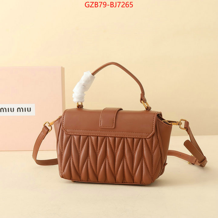 Miu Miu Bags(4A)-Handbag- buy the best high quality replica ID: BJ7265 $: 79USD,