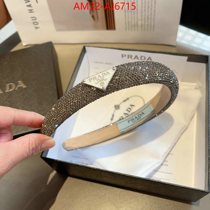 Hair band-Prada mirror copy luxury ID: AJ6715 $: 32USD