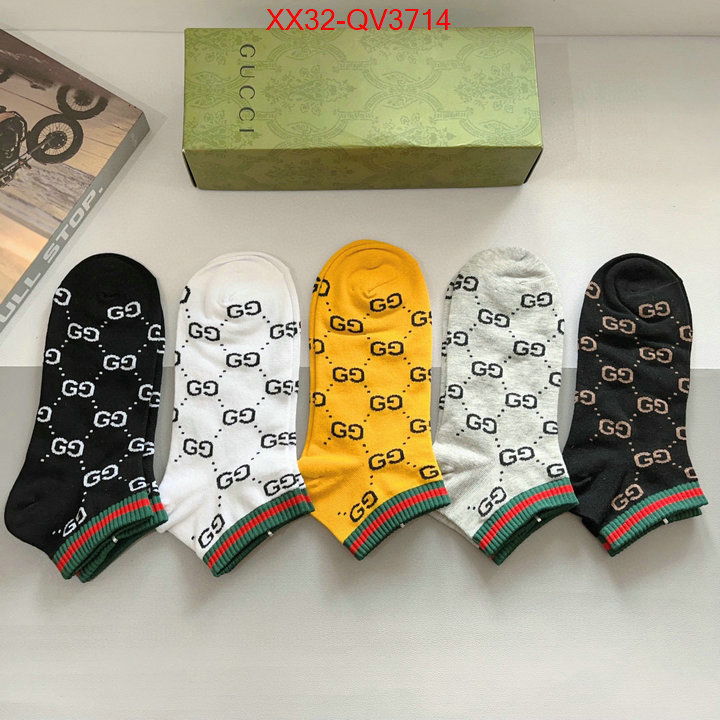 Sock-Gucci where can i buy the best quality ID: QV3714 $: 32USD