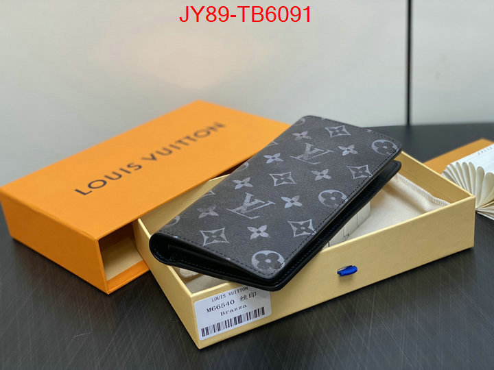 LV Bags(TOP)-Wallet what best replica sellers ID: TB6091 $: 89USD,