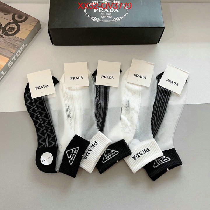 Sock-Prada fashion designer ID: QV3779 $: 32USD