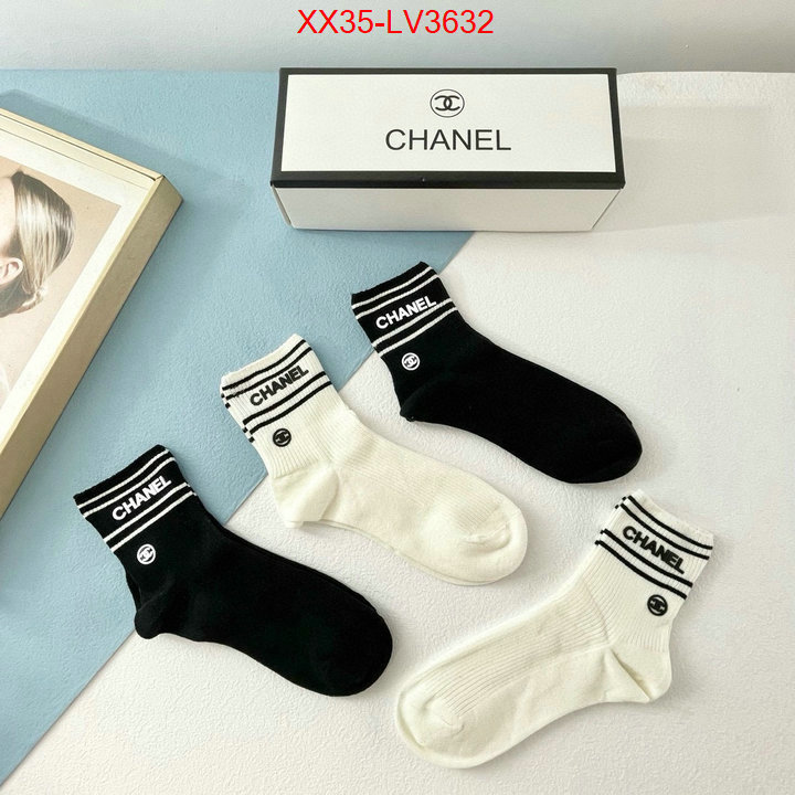 Sock-Chanel sale outlet online ID: LV3632 $: 35USD