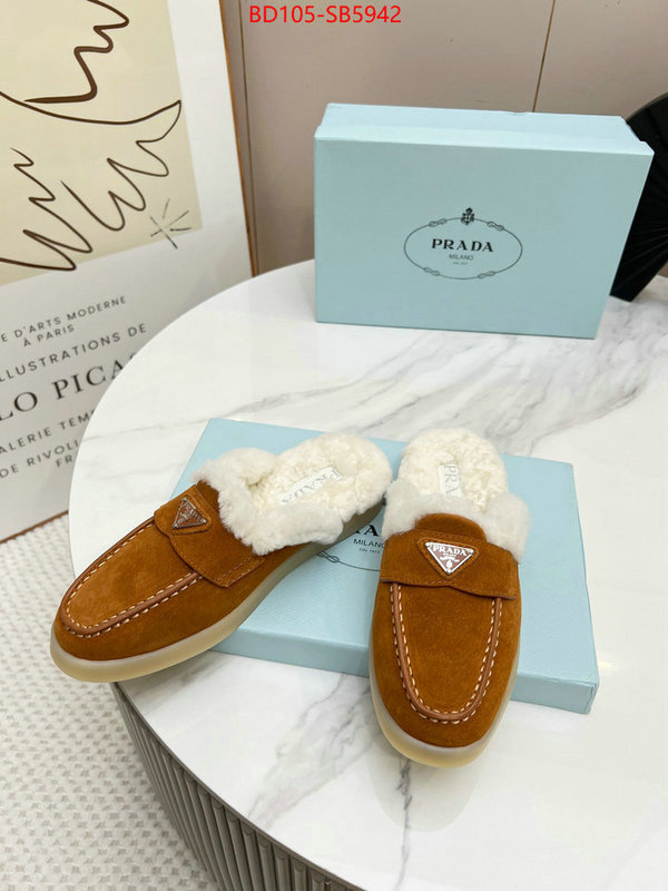 Women Shoes-Prada high quality replica designer ID: SB5942 $: 105USD