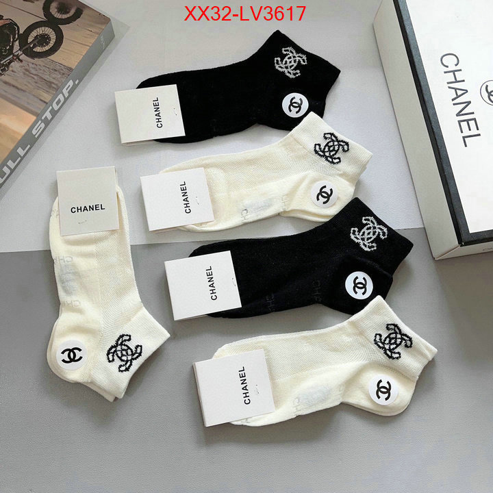 Sock-Chanel luxury 7 star replica ID: LV3617 $: 32USD