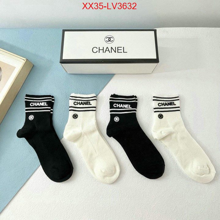 Sock-Chanel sale outlet online ID: LV3632 $: 35USD