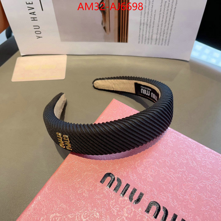 Hair band-MIU MIU 2024 aaaaa replica 1st copy ID: AJ6698 $: 32USD