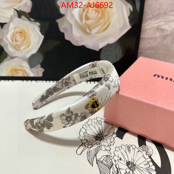 Hair band-MIU MIU replica designer ID: AJ6692 $: 32USD