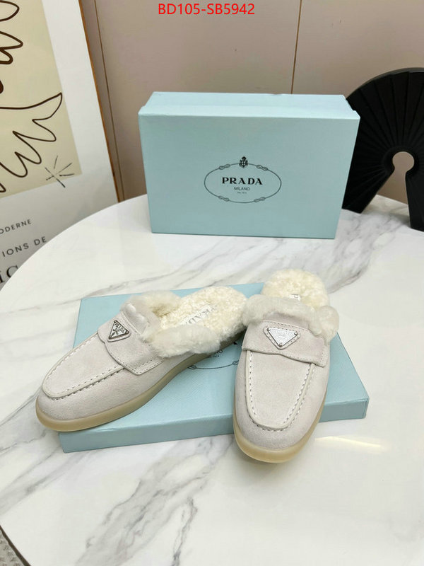 Women Shoes-Prada high quality replica designer ID: SB5942 $: 105USD