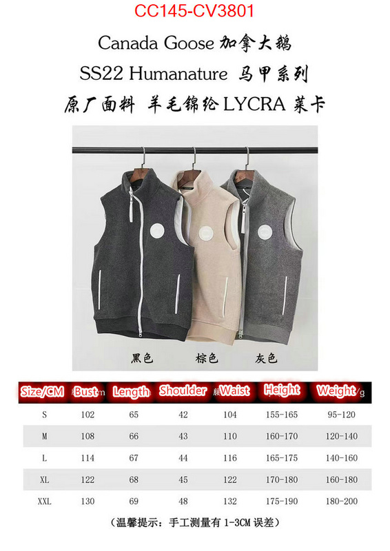 Down jacket Women-Canada Goose high-end designer ID: CV3801 $: 145USD