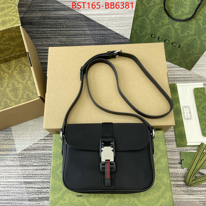 Gucci Bags(TOP)-Crossbody- where quality designer replica ID: BB6381 $: 165USD,