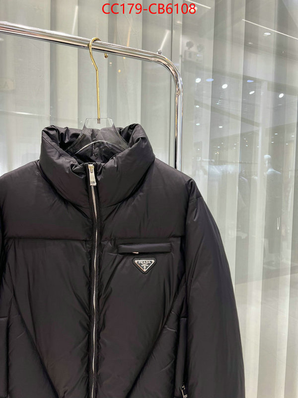 Down jacket Women-Prada shop the best high quality ID: CB6108 $: 179USD