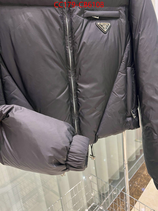 Down jacket Women-Prada shop the best high quality ID: CB6108 $: 179USD