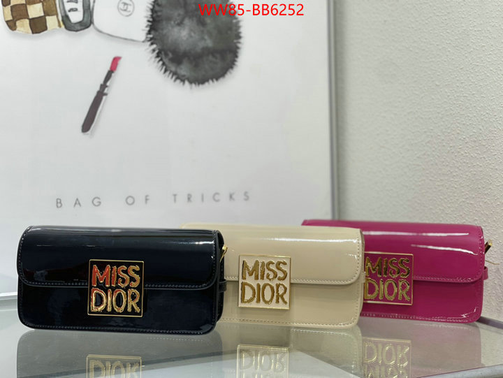 Dior Bags(4A)-Crossbody- designer wholesale replica ID: BB6252 $: 85USD,