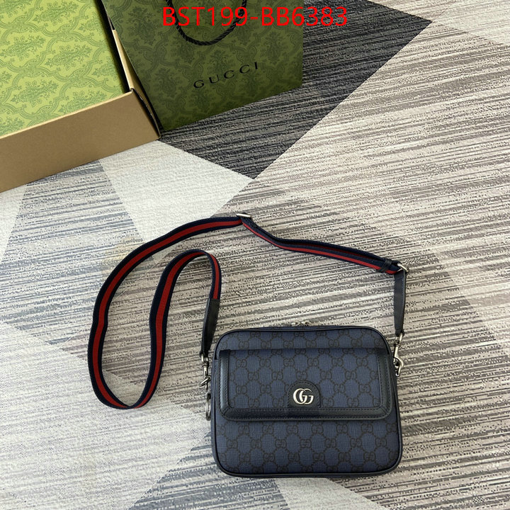 Gucci Bags(TOP)-Crossbody- the quality replica ID: BB6383 $: 199USD,