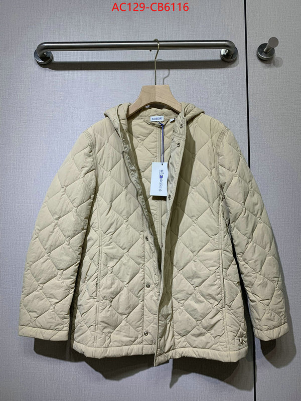 Down jacket Women-Burberry top fake designer ID: CB6116 $: 129USD