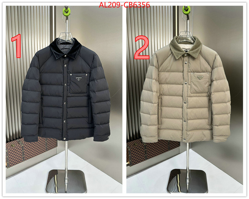 Down jacketMen-Prada cheap online best designer ID: CB6356 $: 209USD