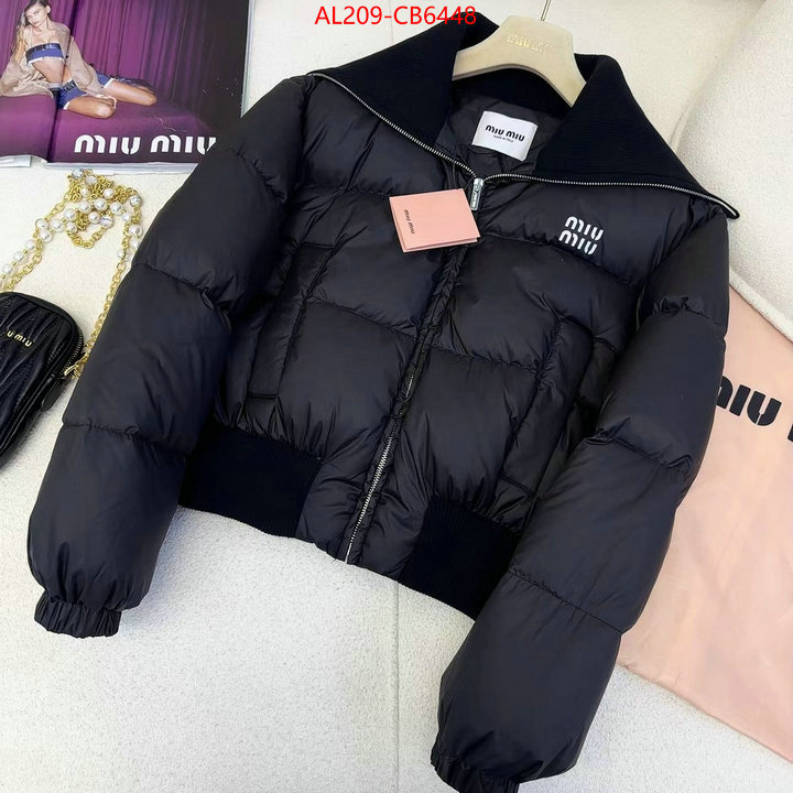 Down jacket Women-Miu Miu shop the best high quality ID: CB6448 $: 209USD