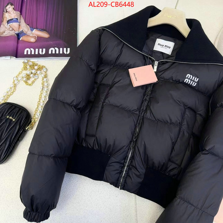 Down jacket Women-Miu Miu shop the best high quality ID: CB6448 $: 209USD