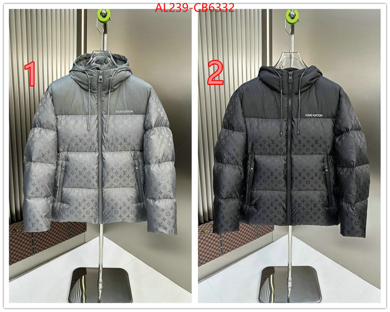 Down jacket Women-LV highest quality replica ID: CB6332 $: 239USD