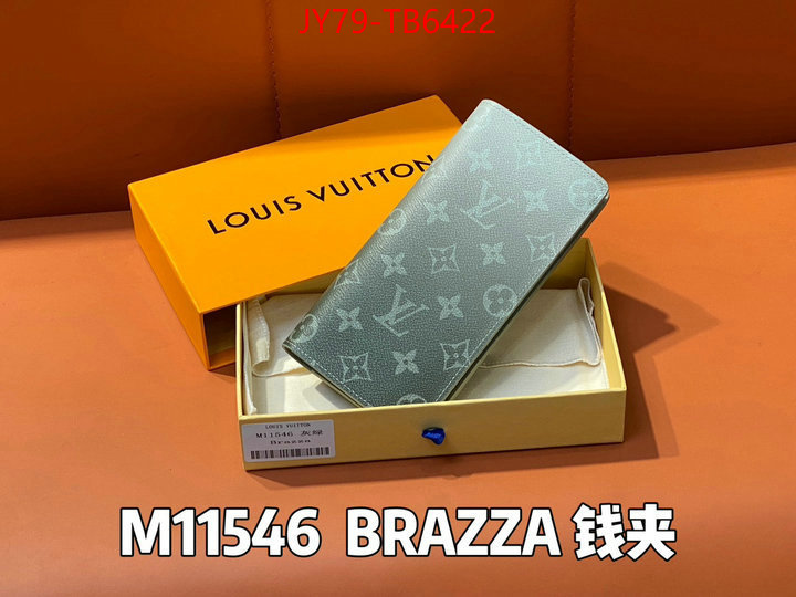 LV Bags(TOP)-Wallet high quality replica ID: TB6422 $: 79USD,