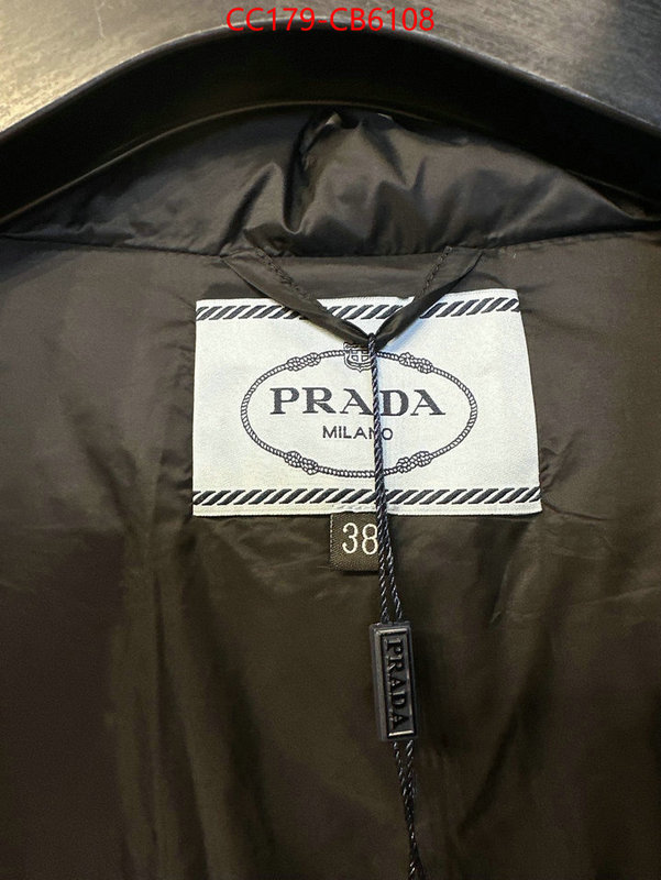 Down jacket Women-Prada shop the best high quality ID: CB6108 $: 179USD