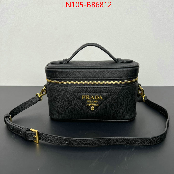 Prada Bags(4A)-Vanity Bag- buy aaaaa cheap ID: BB6812 $: 105USD,