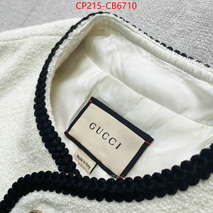 Clothing-Gucci where to buy fakes ID: CB6710 $: 215USD