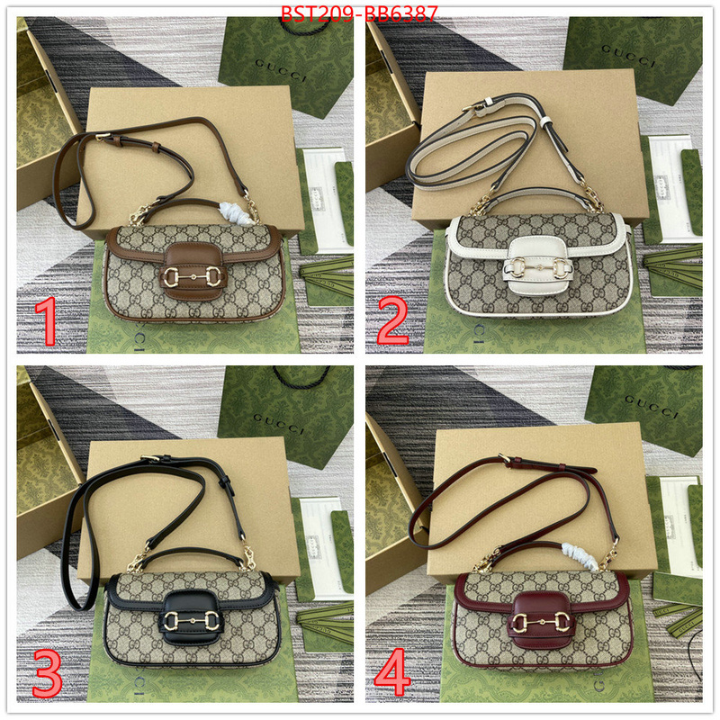 Gucci Bags(TOP)-Horsebit- designer high replica ID: BB6387 $: 209USD,